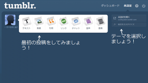 tumblrの使い方