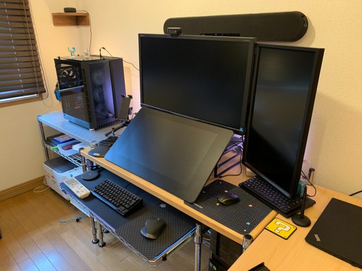 PC机(アーム設置前)