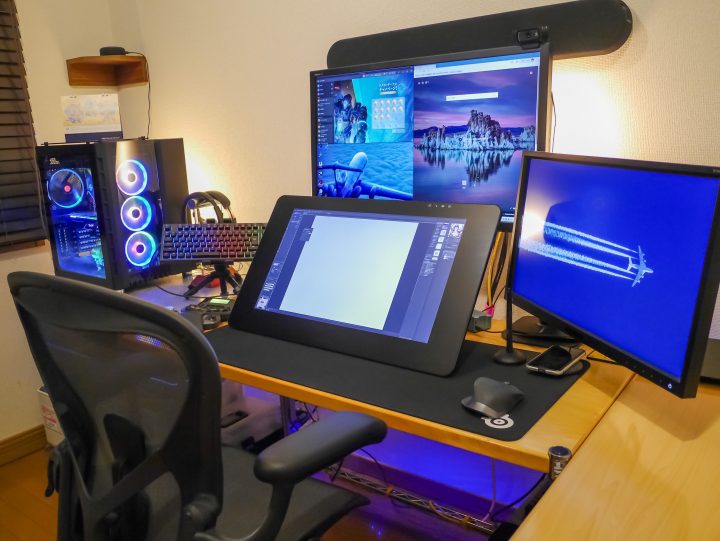PC机(アーム設置後)
